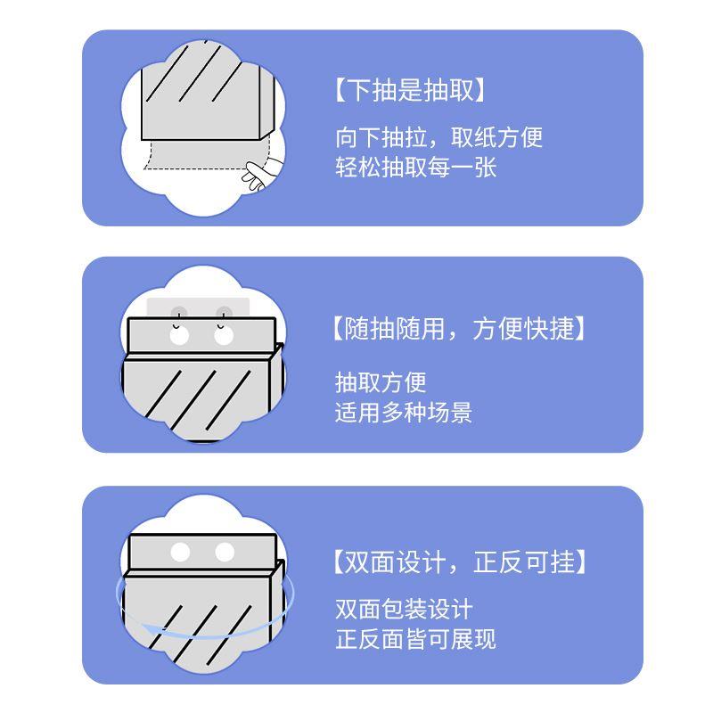 包邮漫花抽纸挂抽320抽6提整箱装4层加厚家用面巾纸实惠装卫生纸 - 图1