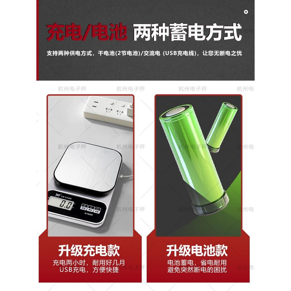 凯丰厨房秤电子秤家用小型精准称克称高精度食物秤烘焙克重器称重 - 图1