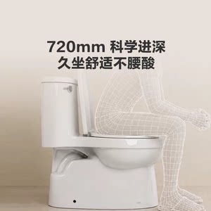 科勒马桶坐便器家用小户型马桶五级旋风虹吸式冲力抽水马桶艾黛儿