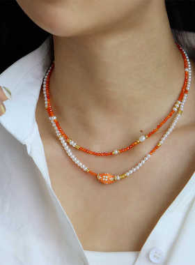 新中式铃兰花原创高级感百搭项链