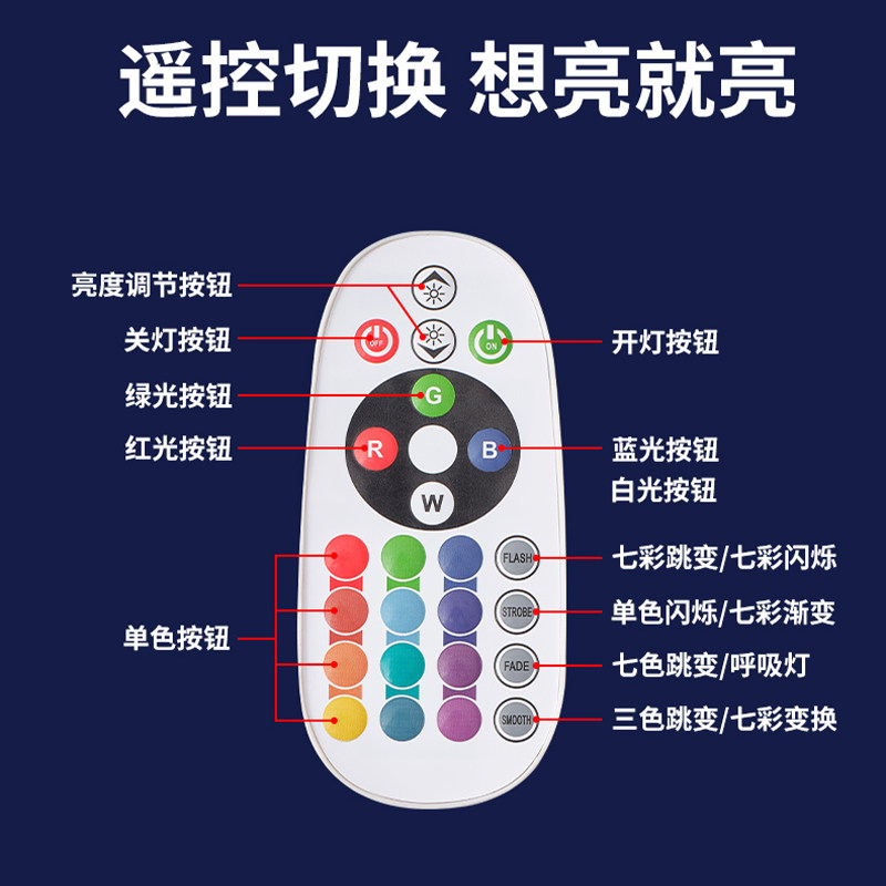 遥控RGB灯带手机APP控制七彩渐变氛围霓虹智能自动可变色led灯条,淘宝优惠券,粉丝福利购,淘宝优惠卷