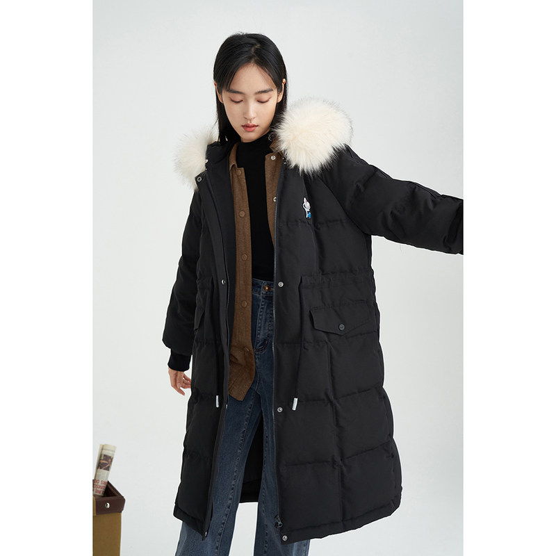 【商场同款】茵曼休闲2021冬季白鸭绒 茵曼一零一度羽绒服