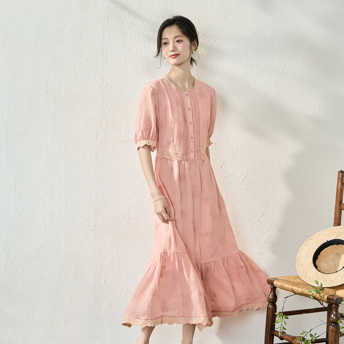  茵曼一零一度连衣裙