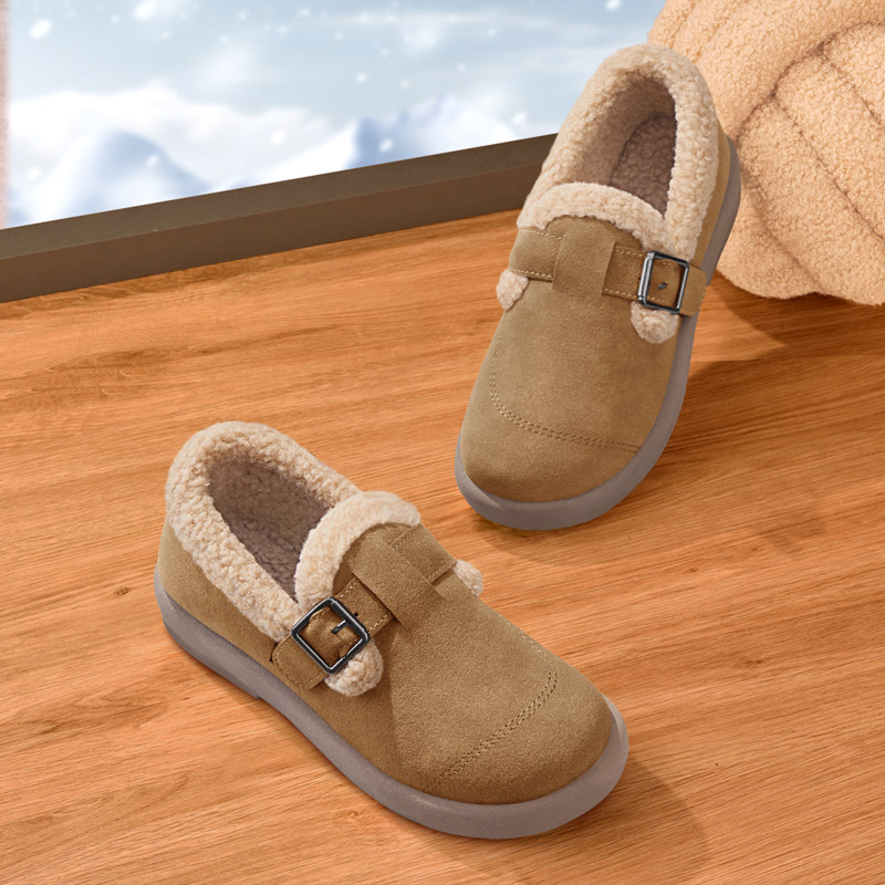 老北京棉鞋女冬季加绒2025新款保暖一脚蹬布鞋防滑妈妈外穿豆豆鞋,淘宝优惠券,粉丝福利购,淘宝优惠卷