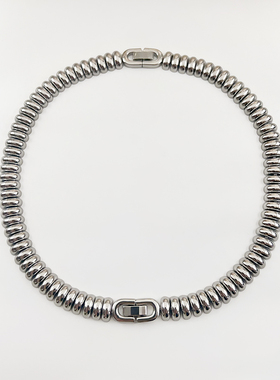 欧美小众设计双色拼接手工项链手链两用可拆卸颈链轻奢高级感