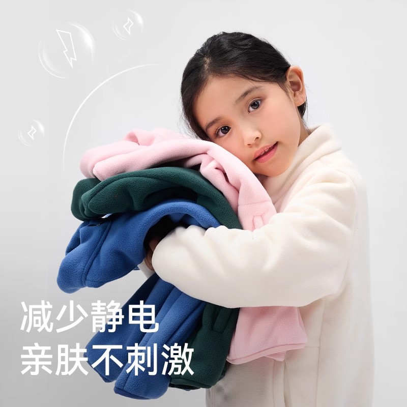 伯希和儿童抓绒衣2025秋冬新款户外加厚保暖摇粒绒外套男女童上衣 - 图1