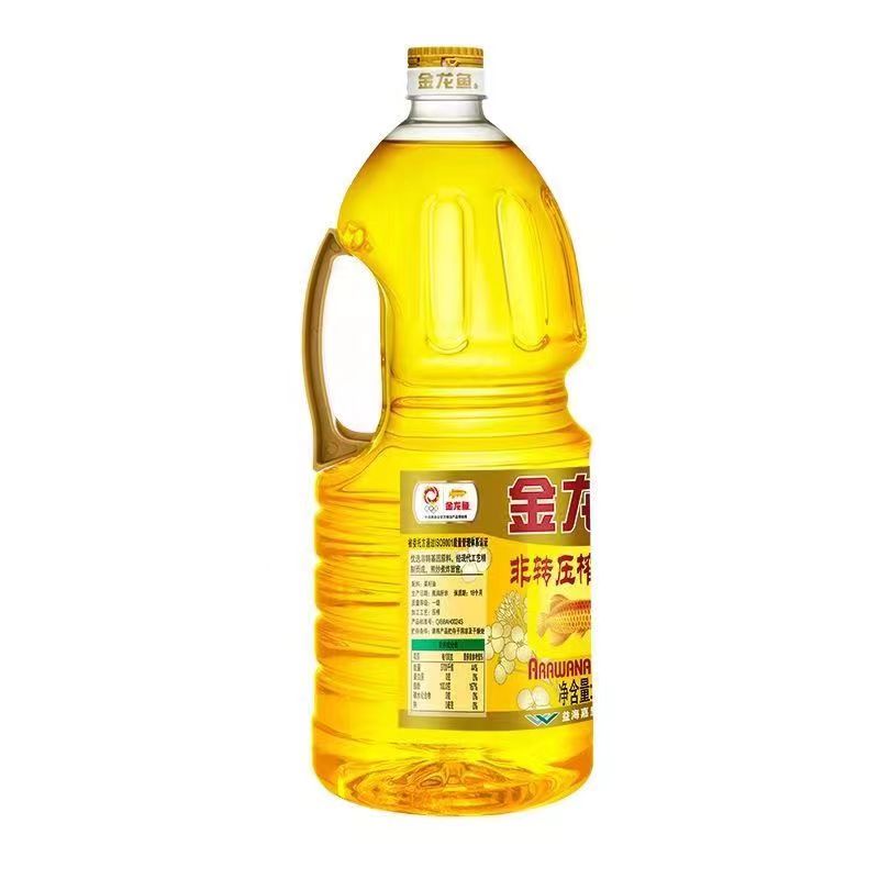 金龙鱼非转基因菜籽油非转基因物理压榨1.8L纯香菜油瓶装食用油