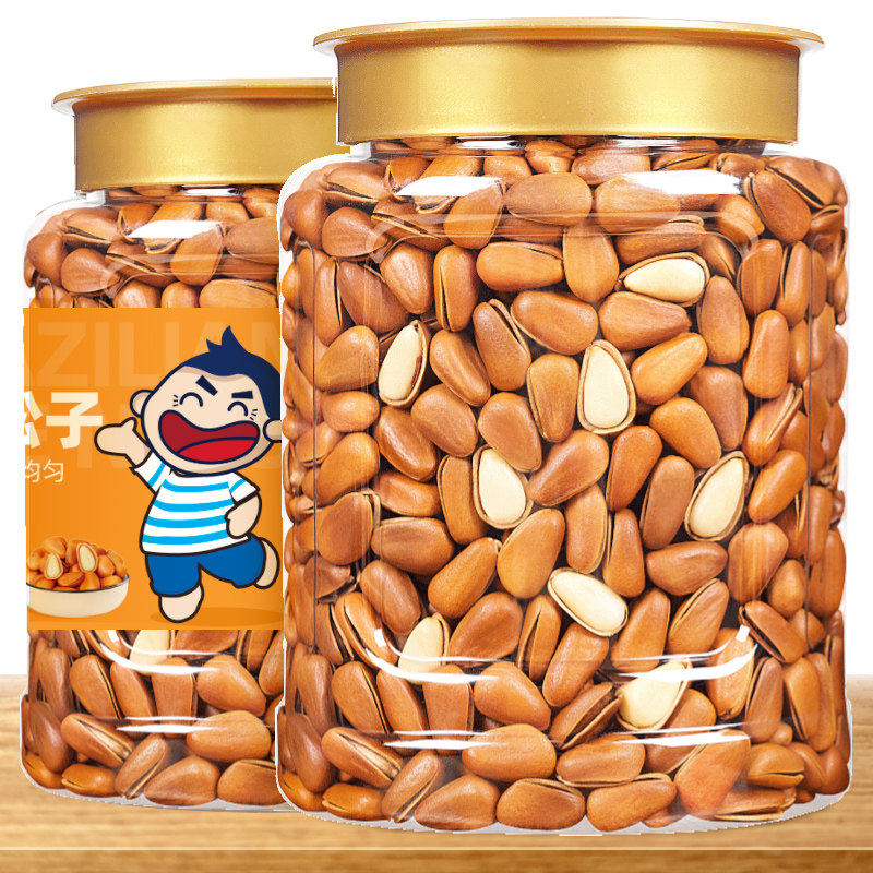 2026年新货东北松子特大500g罐装手剥开口红松子孕妇坚果零食批发,淘宝优惠券,粉丝福利购,淘宝优惠卷