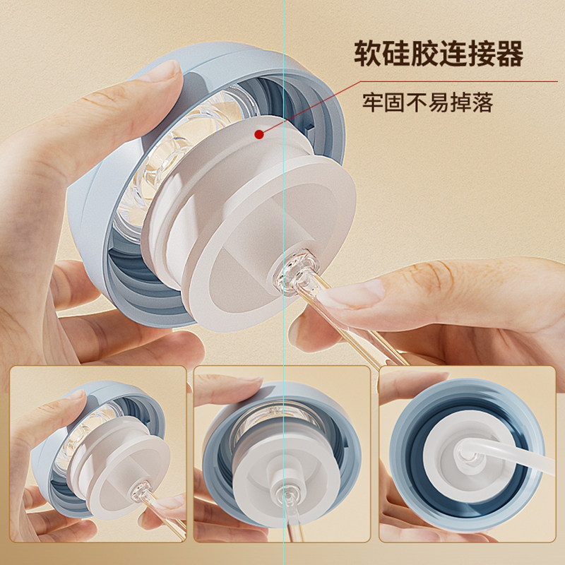 梦呵重力球吸管配件三代玻璃PPSU通用鸭嘴奶嘴适配贝亲奶瓶把手柄,淘宝优惠券,粉丝福利购,淘宝优惠卷