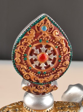 速发藏式象宝亚克力藏传民族用品密宗法器供品摆佛摆件装饰供件