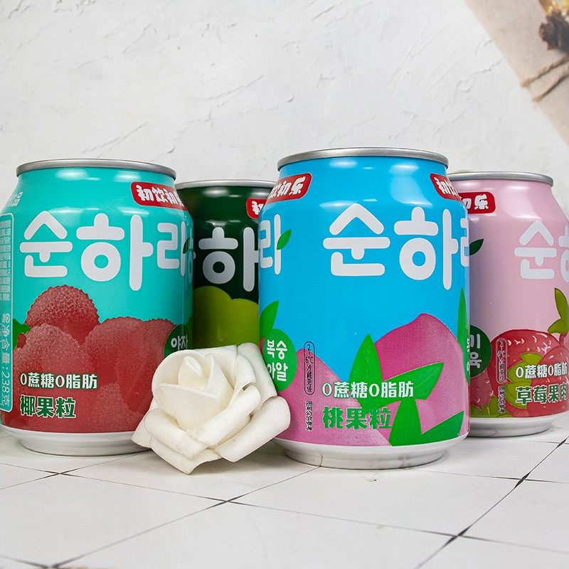 初饮初乐果粒果汁饮料整箱238g*24罐葡萄草莓荔枝汁果肉休闲饮品,淘宝优惠券,粉丝福利购,淘宝优惠卷