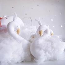 Baby Pillow Gauze Cushion Sleeping Doll with Swan Crown Desi