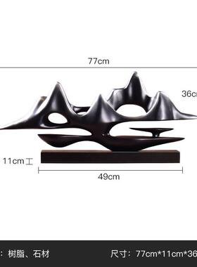 家居禅意客厅酒柜玄关博古架样板间新中式摆件软装工艺品