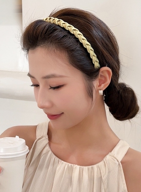 压发发箍女2026新款洗脸专用头箍碎发高级感碎发防滑麻花辫发饰