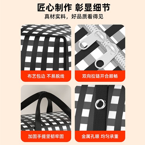 加厚编织袋搬家打包袋耐用行李收纳袋大容量被子防尘袋整理袋防水 - 图2