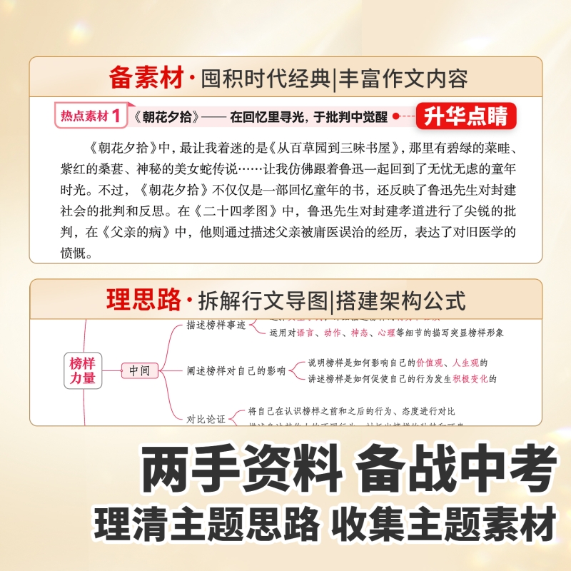 【备考2026】2026新版中考满分作文七八九年级语文满分优秀作文大全人教版初中生五年真题作文素材高分范文精选考点作文资料书籍 - 图3