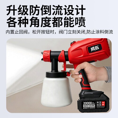 电动油漆喷枪高雾化喷涂工具乳胶漆喷壶家用新款喷油漆枪小型涂料 - 图3