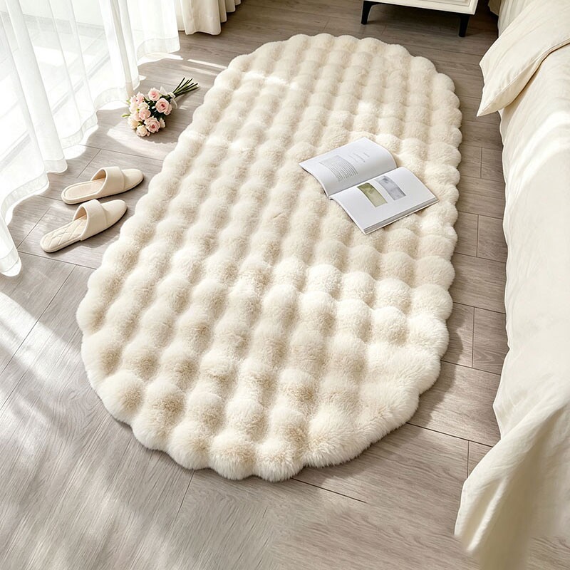 Carpet floor mat imitation rabbit plush bedroom bedside blanket bay window