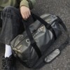 Large capacity fitness bag men's wet and dry separation sports bag portable luggage bag swimming bag travel bag waterproof storage red