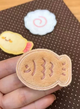 少女心卡通食物刘海贴魔术贴发帖
