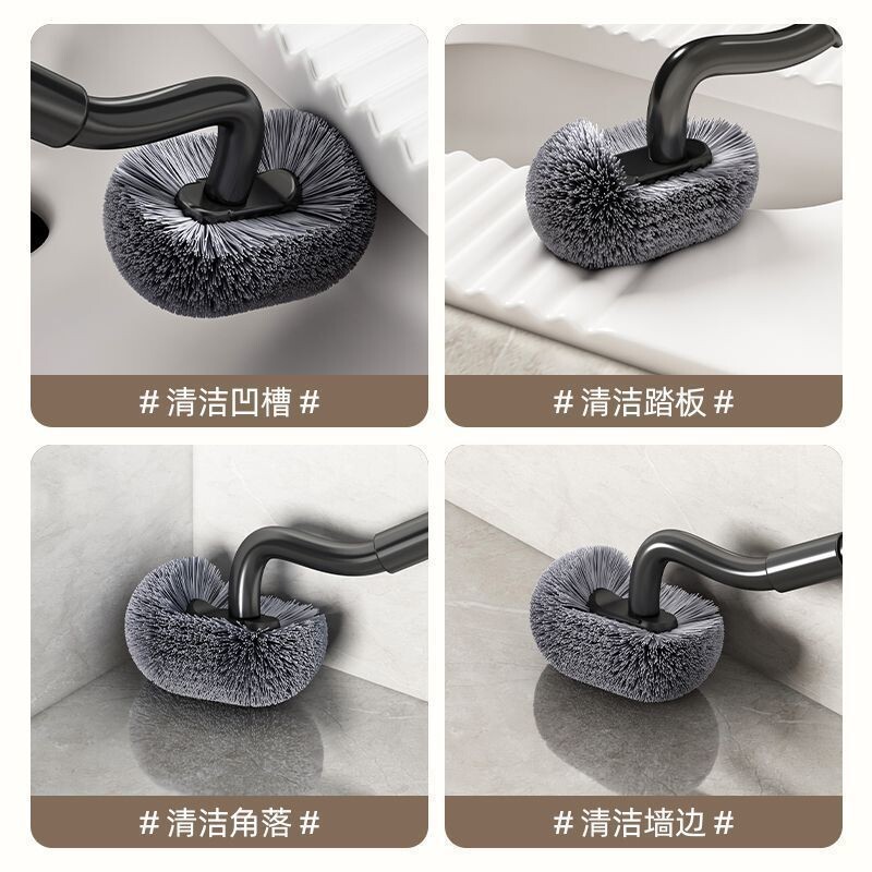 Extended toilet scrubbing toilet squat pit special brushing style