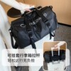 Large capacity fitness bag men's wet and dry separation sports bag portable luggage bag swimming bag travel bag waterproof storage red