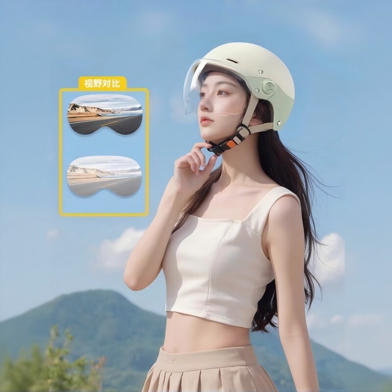 3C certified electric motorcycle helmet for women, no pressure on hair, universal battery car 2026 new safety helmet for all seasons