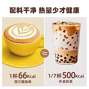 下拉12.8！四只猫咖啡20条+奶黄杯[2元优惠券]-寻折猪