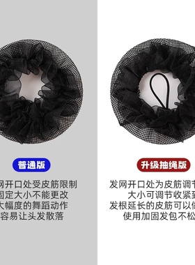 儿童舞蹈考级丸子头神器盘发网兜