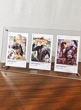 拍立得亚克力相框谷美展示收纳照片九宫格凹槽小卡画框架纸片