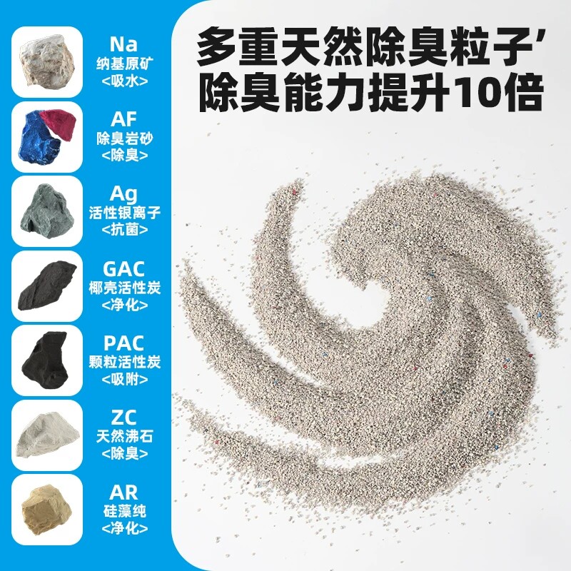囧宝矿砂猫砂除臭杀菌去尿味无尘钠基混合包邮20公斤豆腐矿物原矿