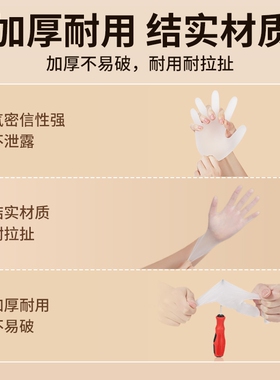 英科一次性手套PVC专用食品级餐饮烘焙家务厨房洗碗加厚清洁耐用