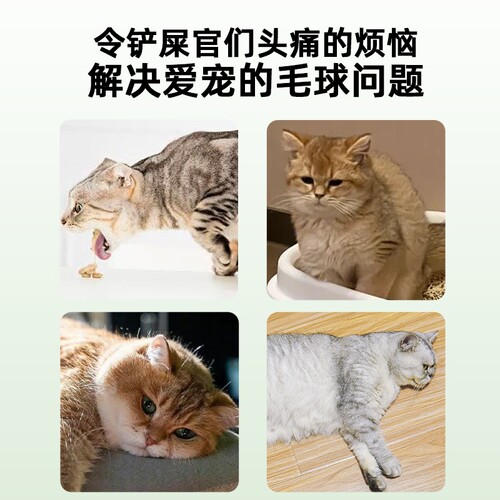 车前子洋车壳粉猫咪化毛圆苞车前子壳粉洋膳食纤维粉猫猫化毛猫用 - 图0