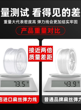 进口高弹力耐磨扁丝弹力线手串绳