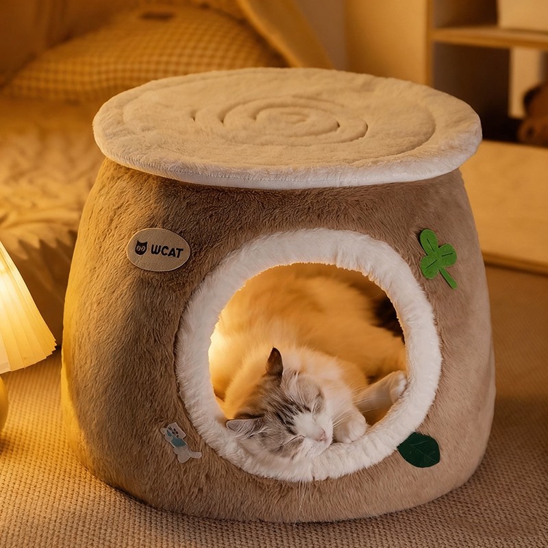 猫窝冬季保暖猫屋封闭式安全感四季通用猫咪睡窝宠物躲避屋凳子窝,淘宝优惠券,粉丝福利购,淘宝优惠卷