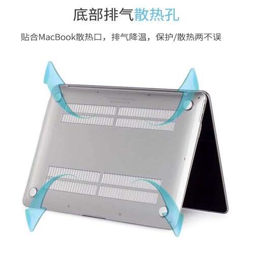2026新款适用苹果笔记本保护壳macbookairneoM2电脑pro套macpro14寸13透明macbookairm2膜M1M415软16M3散热 - 图1