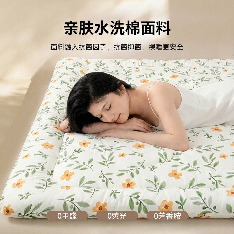 新疆棉花床垫褥子单人学生宿舍家用被褥铺底秋冬加厚棉絮软垫折叠  秋冬实拍商品图