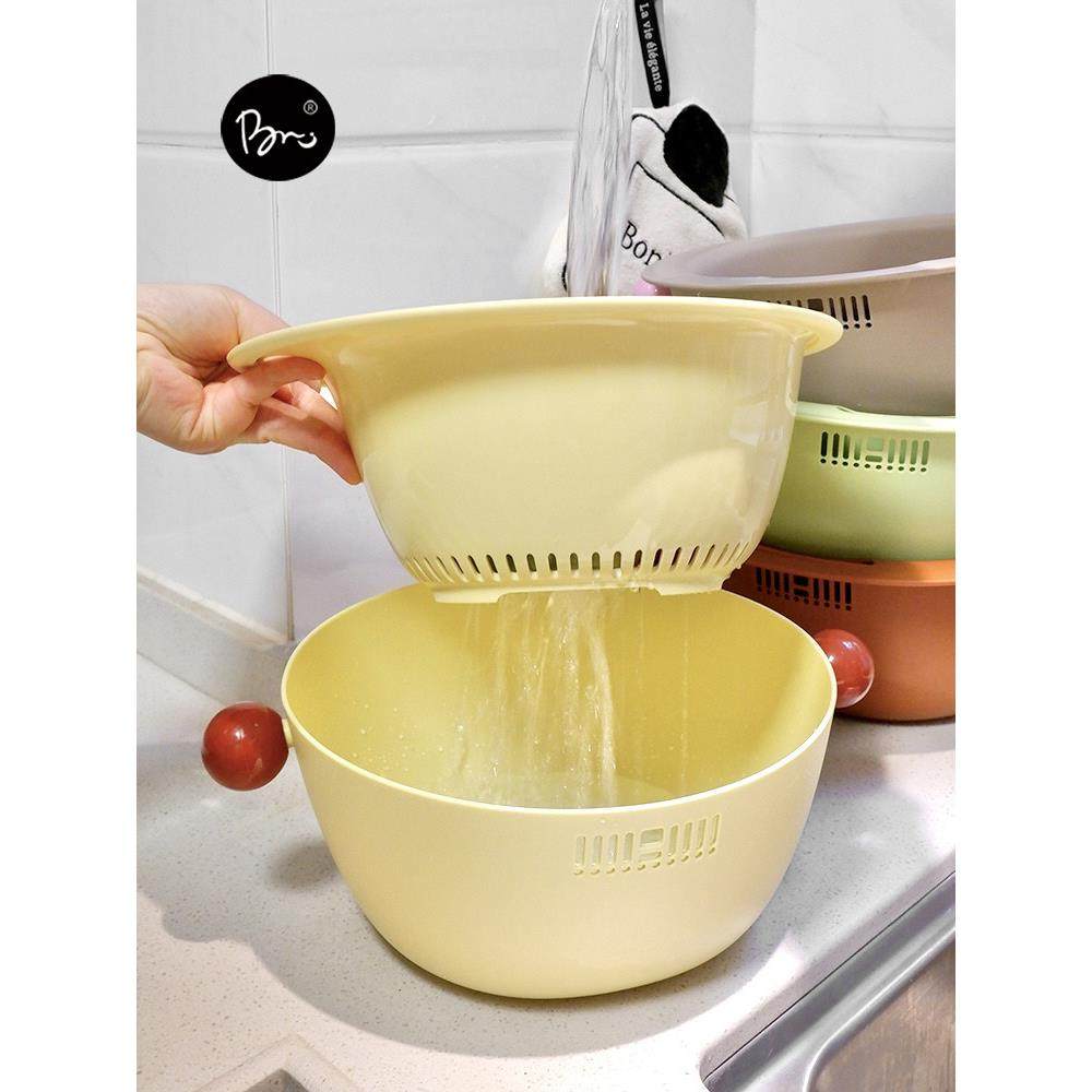 蛋奶球厨房双层水槽排水篮水果盘家用蔬菜篮塑料大水果和蔬菜篮,淘宝优惠券,粉丝福利购,淘宝优惠卷