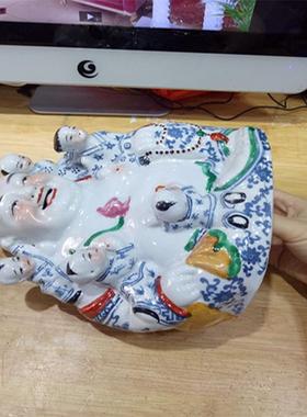 五子登科景德镇陶瓷摆件五子佛笑口弥勒佛多子佛客厅摆设工艺品
