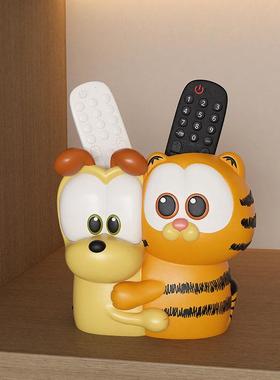 加菲猫周边电视空调遥控器收纳盒杂项组织者纸巾盒纸盒桌子装饰品