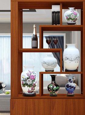 景德镇陶瓷器新中式摆件家居创意室内客厅博古架玄关装饰品小工艺