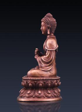 盛凡大日如来佛祖铜像摆件黄铜小佛像袖珍随身佛生肖属羊猴本命佛