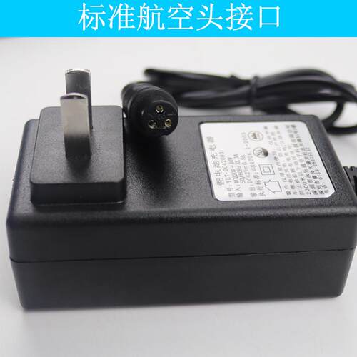两轮儿童平衡车充电器36V电源阿尔郎三孔线插头42V2A通用圆头通用 - 图1