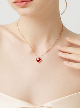 RoseMate绮梦窗花双面贝母项链