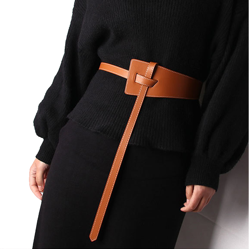 网红Wide Corset Designer Belt for Women 2022 New Tie Obi Wai-图0