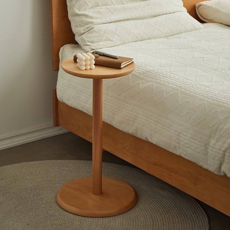 实木沙发边几家用客厅小型茶几阳台边柜小桌子角几床头迷你置物架 - 图1