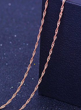 New Hot Sales Stainless Steel Rose Gold Rope Snake Chain Nec