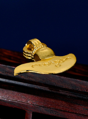 金刚钺刀吊坠S925纯银镀金随身挂饰挂件金刚钺月牙刀