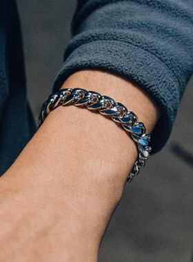 2020 FaShioN Cuba ChaiN NeCklaCe MeN TiTaNiuM STeel 8MM Wid