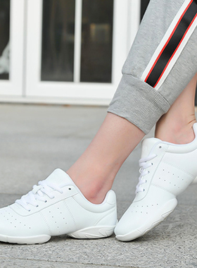 好货Adult Dance Sneakers Womens White Jazz/Square Dance Sho